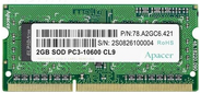 Apacer  DDR3   4GB  1600MHz SO-DIMM  (PC3-12800) 1, 35V  (Retail)  (AS04GFA60CATBGJ / DV.04G2K.KAM)