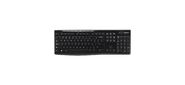 Logitech K270, Wireless Keyboard K270, 104+8кн., беспров., черно-серый, USB, ret