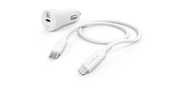 Комплект зар. / устр. Hama H-183297 3A PD для Apple кабель Apple Lightning / Type-C белый  (00183297)