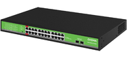 Коммутатор Digma DSP224G-2S-R400  (L2) 24x1Гбит / с 2SFP 24PoE 24PoE+ 2PoE++ 400W неуправляемый