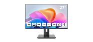 Монитор 27" AIWA MQ275A Black  (IPS,  2560x1440,  HDMI+DP+Type C 15W,  4 ms,  178° / 178°,  300 cd / m,  1000:1,  100Hz,  Spk,  Pivot)