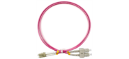 Cabeus FOP-50-OM4-LC-SC-1, 5m Шнур оптический duplex LC-SC 50 / 125 mm OM4 1, 5м LSZH