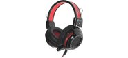 Наушники с микрофоном Oklick HS-G300 черный / красный 2.5м мониторы оголовье (AH-V1)