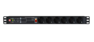 АВР Elemy ATS-1602 1U 19" ввод:2xIEC C14 выход:6xSchuko8A черный