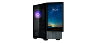 ZALMAN Z10 DS, ATX, BLACK, WINDOW, built-in 15.6-inch FHD display, 2x3.5", 2x2.5", 2xUSB3.0, 1xUSB 3.1 Type-C, FRONT 2x120mm, REAR 1x120mm ARGB