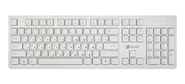 Oklick 505M Клавиатура мембранная,  104 клавиши,  USB slim,  белый