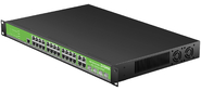 Коммутатор Digma DSP724G-4C-R300  (L2+) 24x1Гбит / с 4xКомбо (1000BASE-T / SFP) 24PoE 24PoE+ 300W управляемый