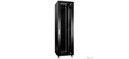Cabeus SH-05C-42U60 / 60-BK Шкаф монтажный телекоммуникационный 19" напольный для распределительного и серверного оборудования 42U 600x600x2055mm  (ШхГхВ) передняя стеклянная и задняя сплошная металличес