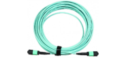 Сборка кабельная MPO-MPO,  12 волокон OM4,  тип B  (Key Up-Key Up),  низкие потери,  LSZH,  3 м,  розовая