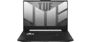 ASUS TUF Dash FX517ZR GAMING Core i7-12650H 512GB SSD 16GB 15.6"  (1920x1080) 144Hz NVIDIA RTX 3060 8192MB OFF BLACK Backlit RU KeyboardNo OS