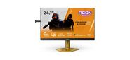 Монитор 24.1" AOC AGON CS24A Black-Orange  (TN 1920x1080 600Hz 0.3ms 500cd / m 1000:1 2xHDMI DP1.4 4xUSB3.2,  Pivot)