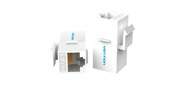 Адаптер-соединитель Vention RJ45 F / RJ45 F 8p8c кат. 6, Белый