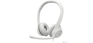 Наушники с микрофоном Logitech H390 белый накладные USB оголовье (981-001288)