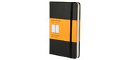 Блокнот Moleskine CLASSIC QP060 Large 130х210мм 240стр. линейка твердая обложка фиксирующая резинка черный