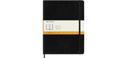 Блокнот Moleskine CLASSIC SOFT QP621 190х250мм 192стр. линейка мягкая обложка фиксирующая резинка черный