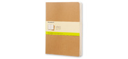 Блокнот Moleskine CAHIER JOURNAL QP423 XLarge 190х250мм обложка картон 120стр. нелинованный бежевый  (3шт)