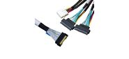 Кабель Amphenol RMC74-2464    Cable MCIO x8 74P  (прямой Straight Type)  -TO-  2* U.2  (SFF-8639)  ,  L:80cm  (CMC239)