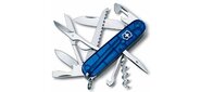 Офицерский нож HUNTSMAN 91 мм.  /  полупрозрачный синий  (шт.) 1.3713.T2