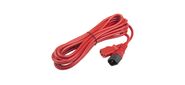 Hyperline PWC-IEC13-IEC14-5.0-RD кабель питания монитор-компьютер IEC 320 C13 - IEC 320 C14  (3x1.0),  10A,  прямая вилка,  5 м,  цвет красный