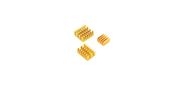 Набор радиаторов ACD Gold 3 in 1 Heat Sink Set Aluminum for Raspberry Pi 4B