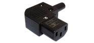 Lanmaster LAN-IEC-320-C13 / 90 Вилка IEC 60320 C13,  10A,  250V,  угловая,  разборная,  черная