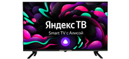 Hyundai 32" H-LED32BS5003 Яндекс.ТВ Frameless черный HD 60Hz DVB-T DVB-T2 DVB-C DVB-S DVB-S2 USB WiFi Smart TV