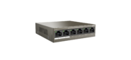Tenda TEF1106P-4-63W PoE неуправляемый коммутатор,  6 портов,  IEEE 802.3at / af / PoE 63 Вт и 30 Вт