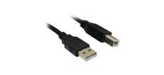 Defender Кабель USB 2.0 AM-BM, блистер, зол.конт, 2фер.фильтра, 3.0м
