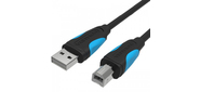 Кабель Vention USB 2.0 AM / BM  - 3м. Черный
