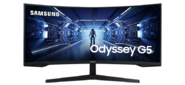 МОНИТОР 34" Samsung C34G55TWWI Black Сurved (LED, Wide, 3440x1440, 165Hz, 1ms, 178° / 178°, 250 cd / m, 2500:1, +DP, +НDMI, )