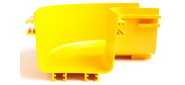 Поворот горизонтальный Lanmaster LAN-OT120-HC90 жёлтый