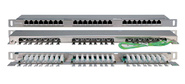 Hyperline PPHD-19-24-8P8C-C5E-SH-110D Патч-панель высокой плотности 19&quot;,  0.5U,  24 порта RJ-45,  категория 5E,  Dual IDC,  экранированная