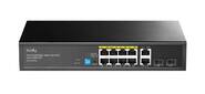 Коммутатор Cudy GS1010PS2 (L2) 10x1Гбит / с 2xКомбо (1000BASE-T / SFP) 2SFP 8PoE 120W неуправляемый