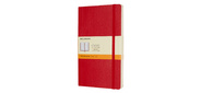 Блокнот Moleskine CLASSIC SOFT QP616F2 130х210мм 192стр. линейка мягкая обложка фиксирующая резинка красный