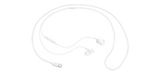 Гарнитура вкладыши Samsung EO-IC100 1.2м белый проводные  (в ушной раковине)