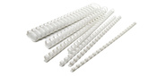 Пружины для переплета пластиковые Silwerhof d=14мм 81-100лист A4 белый  (100шт)  (1373588)