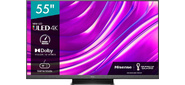 Телевизор QLED Hisense 55" 55U8HQ черный Ultra HD 120Hz DVB-T DVB-T2 DVB-C DVB-S DVB-S2 USB WiFi Smart TV  (RUS)