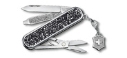 Нож перочинный Victorinox Classic Brilliant Crystal  (0.6221.35) 58мм 5функц. черный / серебристый подар.коробка