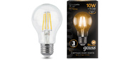 GAUSS 102802110 Светодиодная лампа LED Filament A60 E27 10W 930lm 2700К 1 / 10 / 40