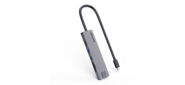 Docking Station WAVLINK USB-C  Travel Mini / 100W PowerDelivery /  1xUSB3.0 / 1xUSB2.0 / 1xHDMI 4K 60HZ / 1xGigabit LAN / SD / Micro SD Card Reader