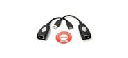 Адаптер-удлинитель USB-AMAF / RJ45,  по витой паре до 45m ,  VCOM <CU824>