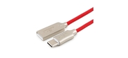 Cablexpert Кабель USB 2.0 CC-P-USBC02R-1M AM / Type-C,  серия Platinum,  длина 1м,  красный,  блистер