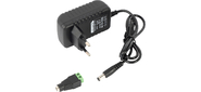 Mollusk-VRK 12 / 1 power supply 12V,  1A. Mains range 110-245V int. fork