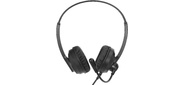Наушники с микрофоном Оклик HS-M500 черный 1.8м накладные оголовье  (1900379)