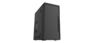 Case Foxline FL-733R-FZ450R-U32-NRP mATX case,  black,  w / PSU 450W 12cm,  w / 2xUSB2.0,  w / 2xUSB3.0,  w / P-lock,  w / E-lock support,  w / rear LED lighting button, w / top handle,  w / pwr cord,  w / o FAN