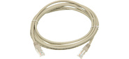 Патч-корд TWT  (TWT-45-45-3.0-GY) UTP кат.5e. с заливными колпачками. 3.0 м. серый