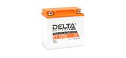 Стартерный мото аккумулятор Delta CT 1210 напряжение 12В,   емкость 10Ач,  клемма Болт + гайка ? 6, 5 мм  (ДхШхВ: 137х77х135мм Полная высота 140мм; Вес 2, 87кг; Кол-во элементов 6; Срок службы 5лет; Гарантия 1год)