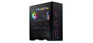 Корпус XPG DEFENDER BLACK [DEFENDER-BKCWW]  (Midi-Tower,  черный,  TG,  120mm fan*3)