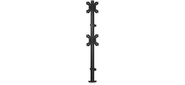 Кронштейн для мониторов ЖК Buro M063 черный 17"-27" макс.8кг крепление к столешнице поворот и наклон