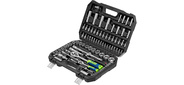 Набор инструментов,  1 / 2",  1 / 4",  пластиковый кейс,  94 предмета /  /  Сибртех